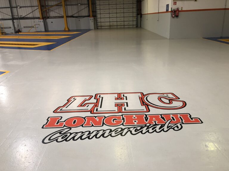 Longhail commercials stencil flooring design in dublin